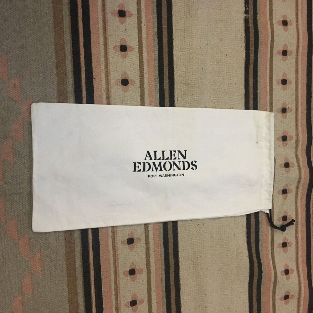 Allen Edmonds Port Washington White 11” x 8” dustbag garment bag new